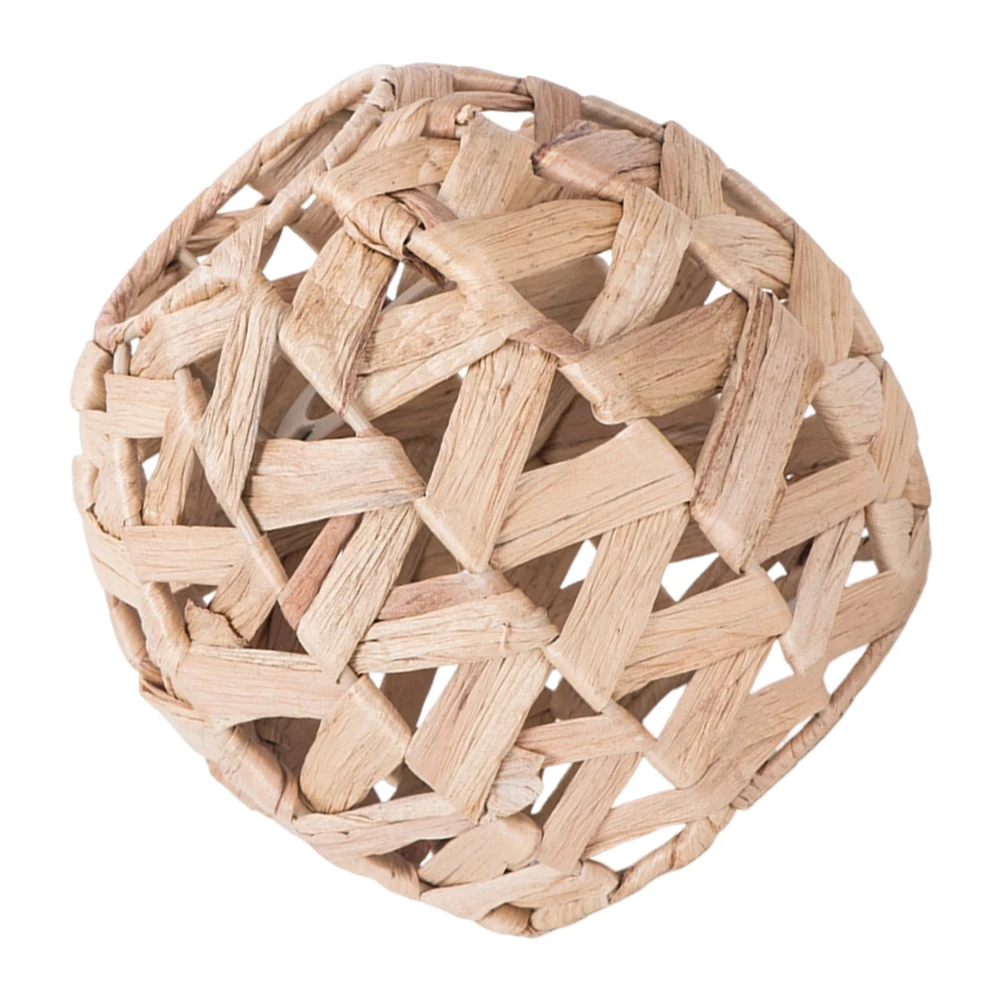 

Retro Style Lampshade Handwoven Dried Hyacinth Woven Light Cover For Pendant Ceiling Lamp Rustic Straw Lamp Shade