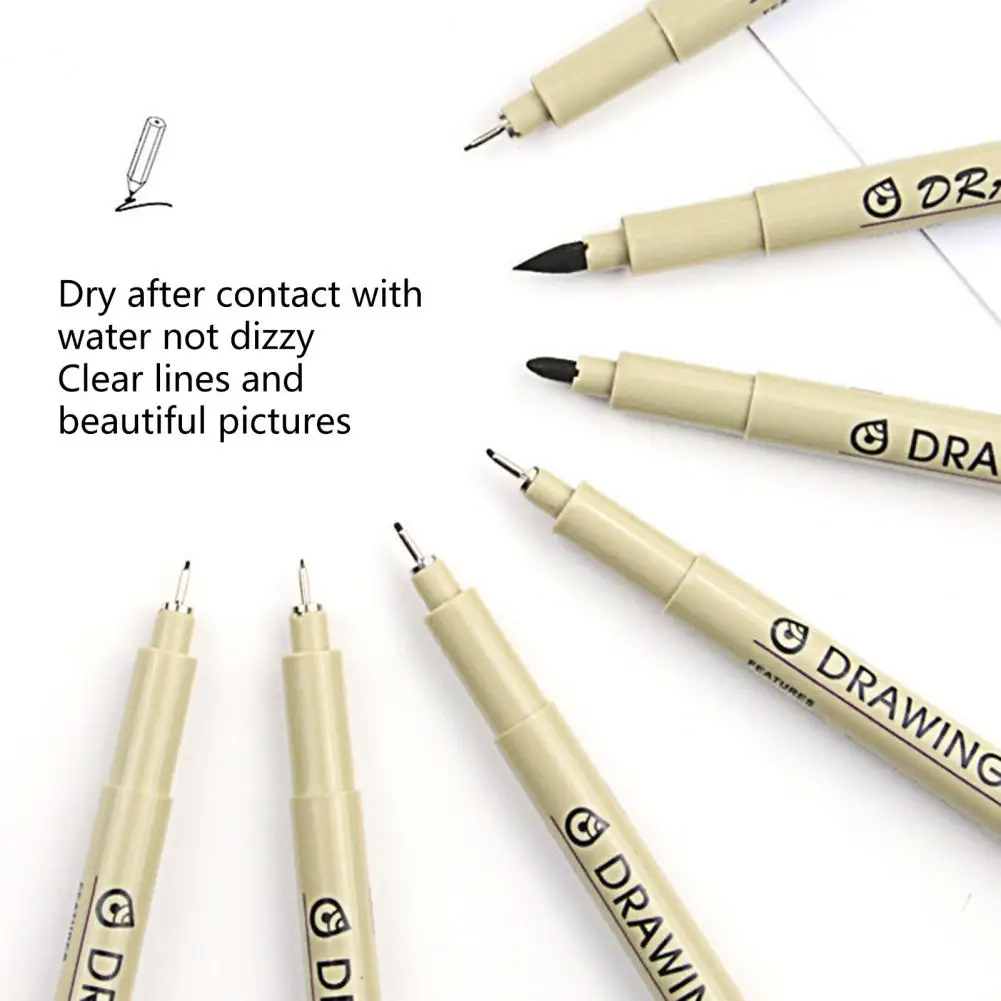 Practical Graffiti Art Pen Write Fluently Wear-Resistant Micro Fine Line Drawing Art Pen  Lightweight Drawing Pen Home Supply