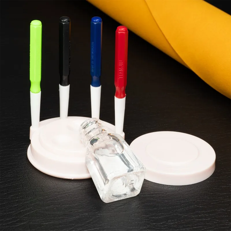 Watch Oiler Set 1 Oil Cup + 4 Oil Pens Kit Plastic Watch Oiler Applying Lubricants Tool Watchmaker Watch Repair Maintenance Tool