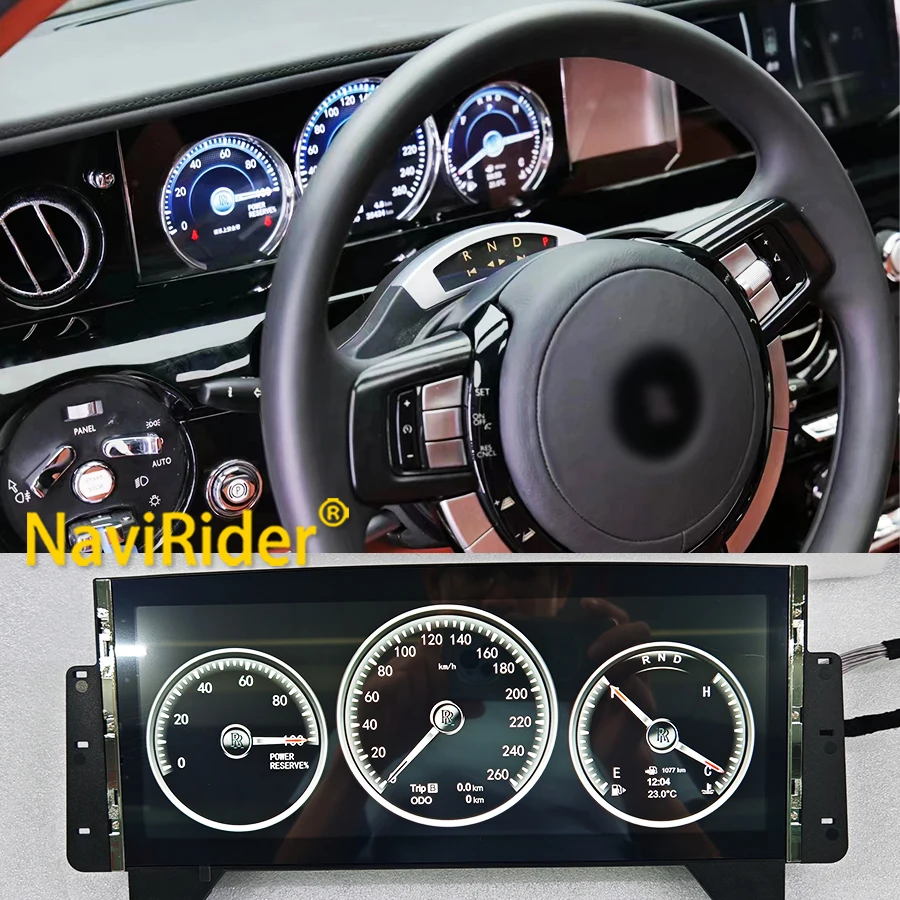 Y For Rolls Royce Phantom 2004+ RHD LHD Car LCD Dashboard Digital Cluster Virtual Cockpit Instrument Speedometer Multifunctional