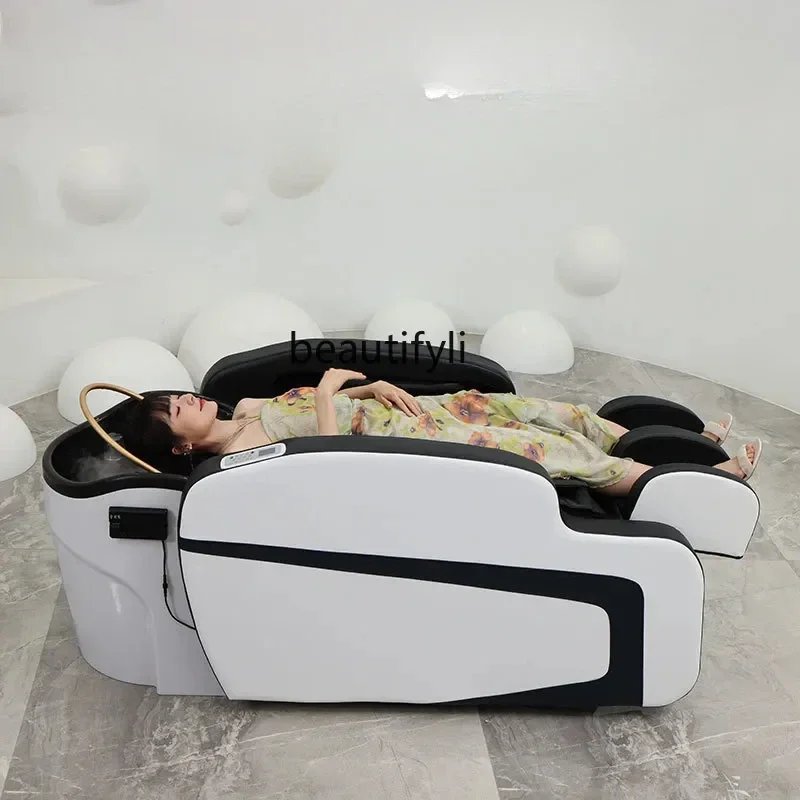 

High-End Automatic Electric Massage Shampoo Bed Multifunctional Thai Head Therapy Bed Barber Shop