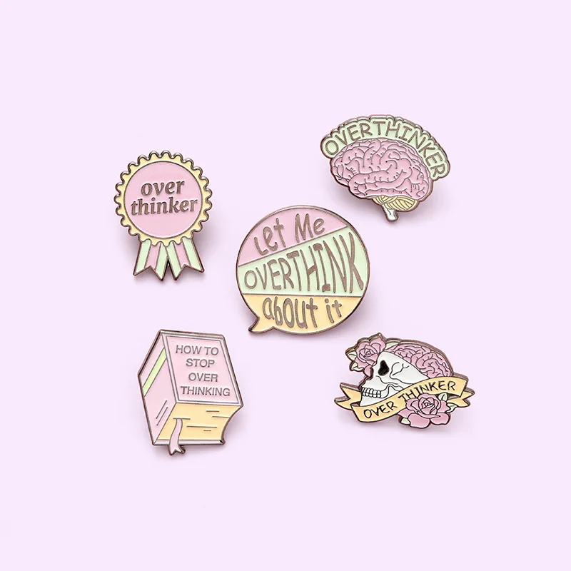 Skeleton Book Brain Shape Pins Brooches Badges Hard enamel pins Backpack Bag Hat Leather Jackets Fashion Accessory Super Whi