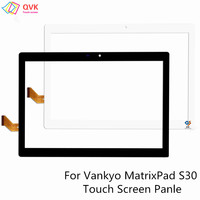 10.1 inch Black For Vankyo MatrixPad S30 Tablet Capacitive touch screen panel repair replacement parts S30 MJK-1310 FPC