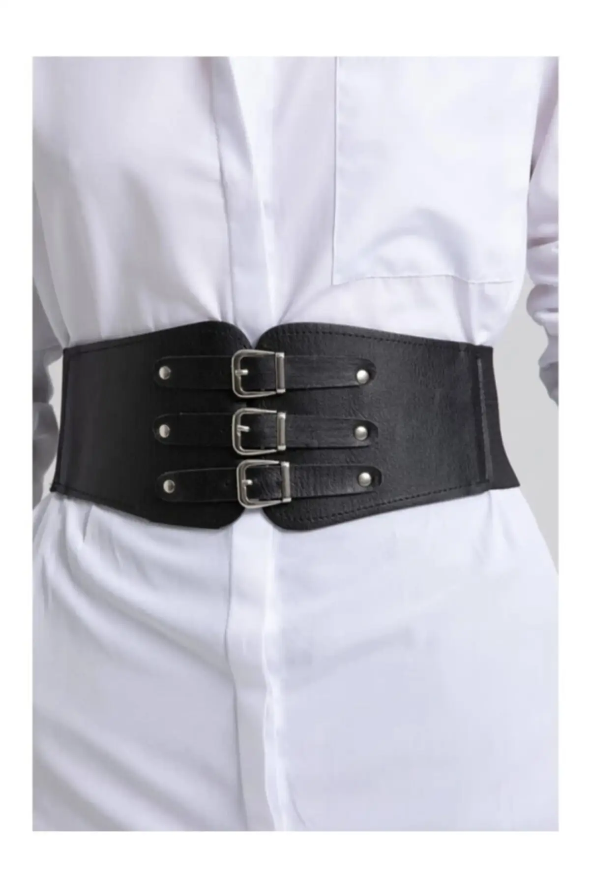 Women With Three Buckles Corset Belt Women 'S Trend Special Belt