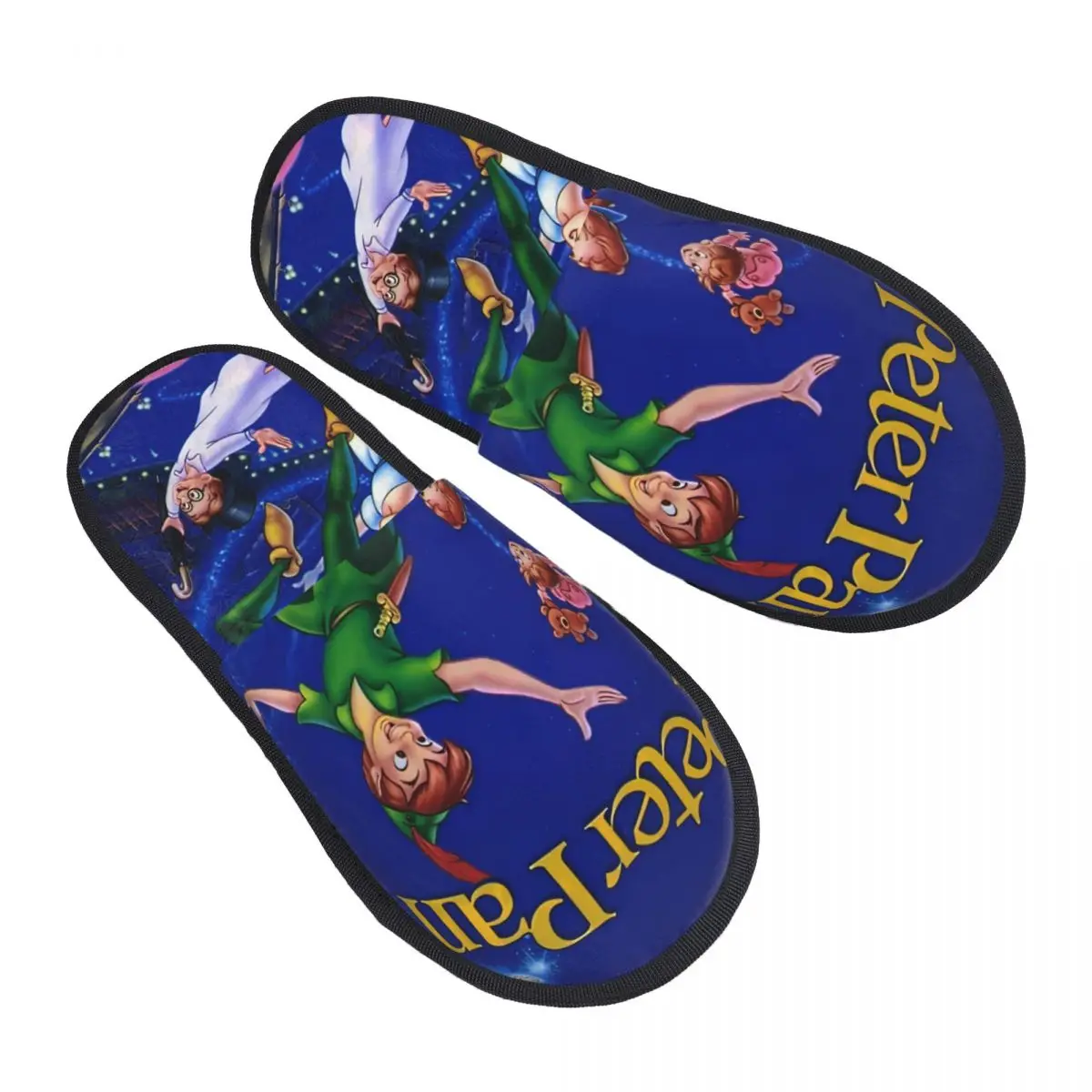 

Custom Peter Pan Guest Slippers for Spa Women Fantasy Anime House Slipper