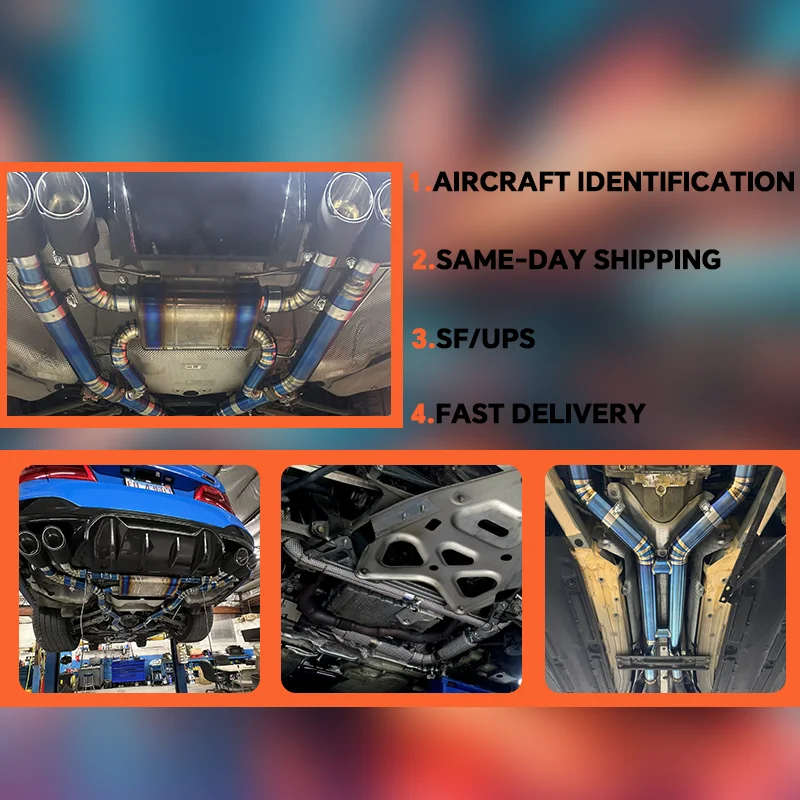 

HMD Hot sale Titanium Exhaust System Performance Catback and Downpipe for McLaren GT 4.0T X Pipe Without Valve