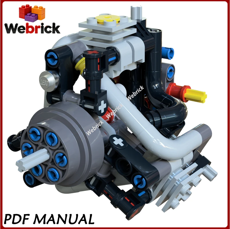Mini Sequential Gearbox MOC Blocks Ultra-compact Mechanism Technical Bricks Mechanical Scene Decor Ornament