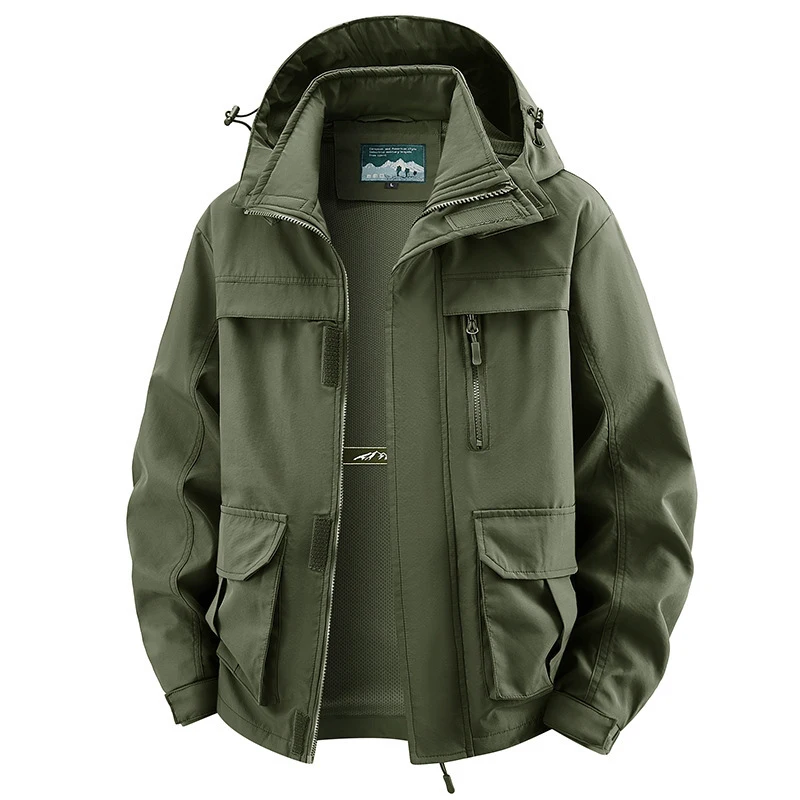 

Men's Autumn Jacket 2026 Windproof Waterproof Warm Lightweight Breathable Outdoor Leisure Fashionable Casual Coat
