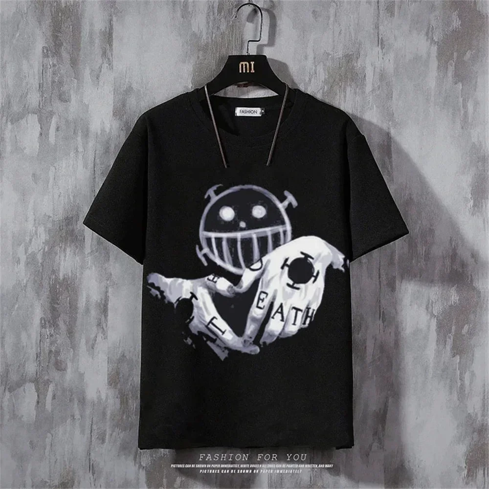 

Anime Men's T-Shirt Trend Fashion Street T-Shirt Hip-Hop Loose Short Sleeved Anime T Shirt For Men Clothing Casual Fashion Top