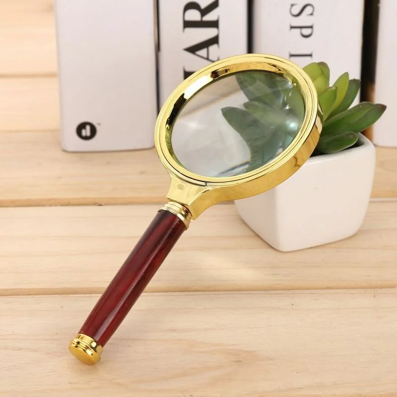 High-definition Handheld Magnifying Glass for Elderly Reading Magnifying Glass for Antique Research Observation of Insects