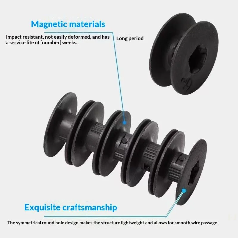 [YU]5Pcs New Model Computerized Flatbed Sewing Machine With Magnetic Damping Anti-Reverse Bobbin Core And Strong Magnet