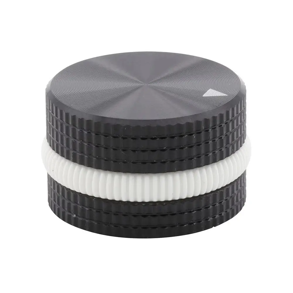 1Pcs 25x15.5mm Audio Volume Control Knob CNC Machined Anodized CD Player Knob 6mm Shaft Hole Solid Aluminum