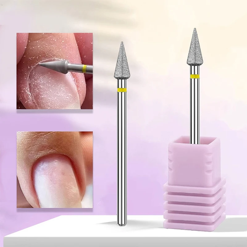 

1Pcs Portable Nail Drill Bit Triangle Header Tungsten Carbide Sharp Nail Gel Remove Exfoliator Clean Peeling Manicure Tool