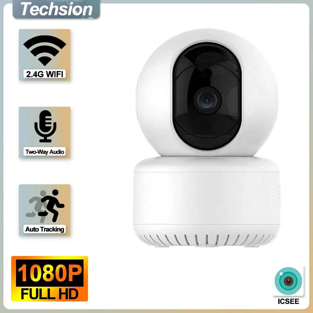 camera ip sem fio com visao noturna rastreamento automatico monitor de bebe vigilancia por video de tamanho pequeno icsee smart home wifi hd ir 1080p 2k 01