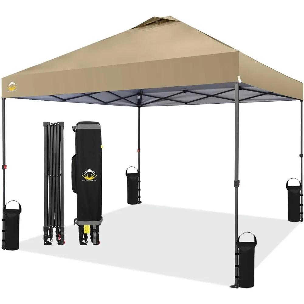 

10x10 Pop Up Canopy - Beach Tent with One Push Setup - Outdoor Canopy Tent with STO-N-Go Cover Bag for Events, Parties,