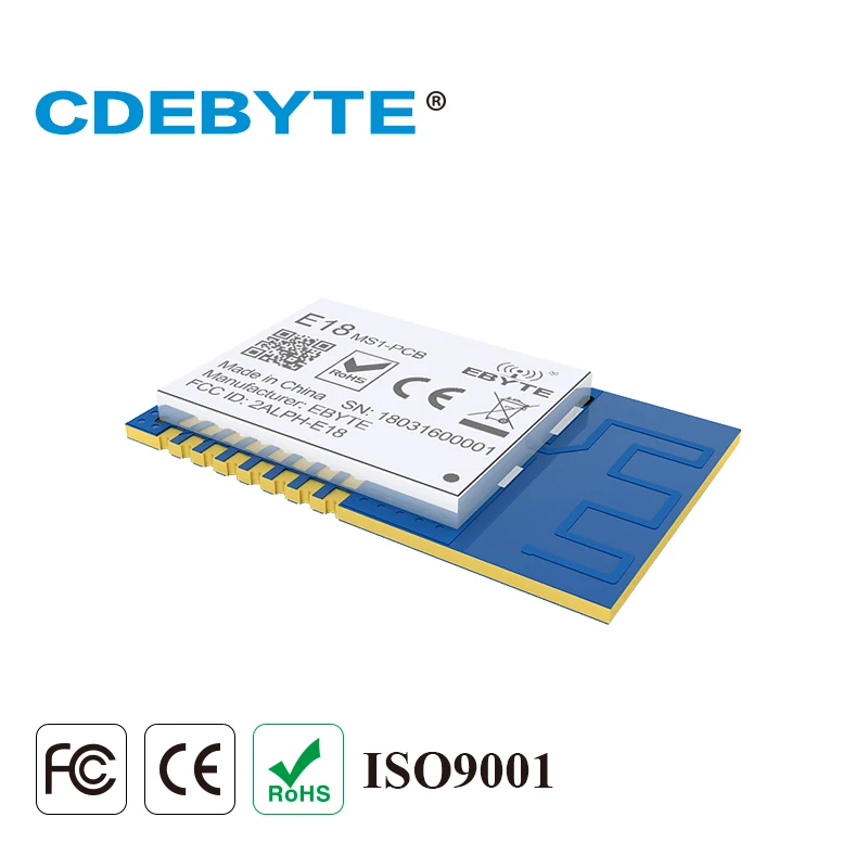 CC2530 ZigBee Module 8051 MCU CDEBYTE E18-MS1-PCB 2.4GHz IO Ad Hoc Mesh Network Router Terminal Coordinator Wirelss Transceiver