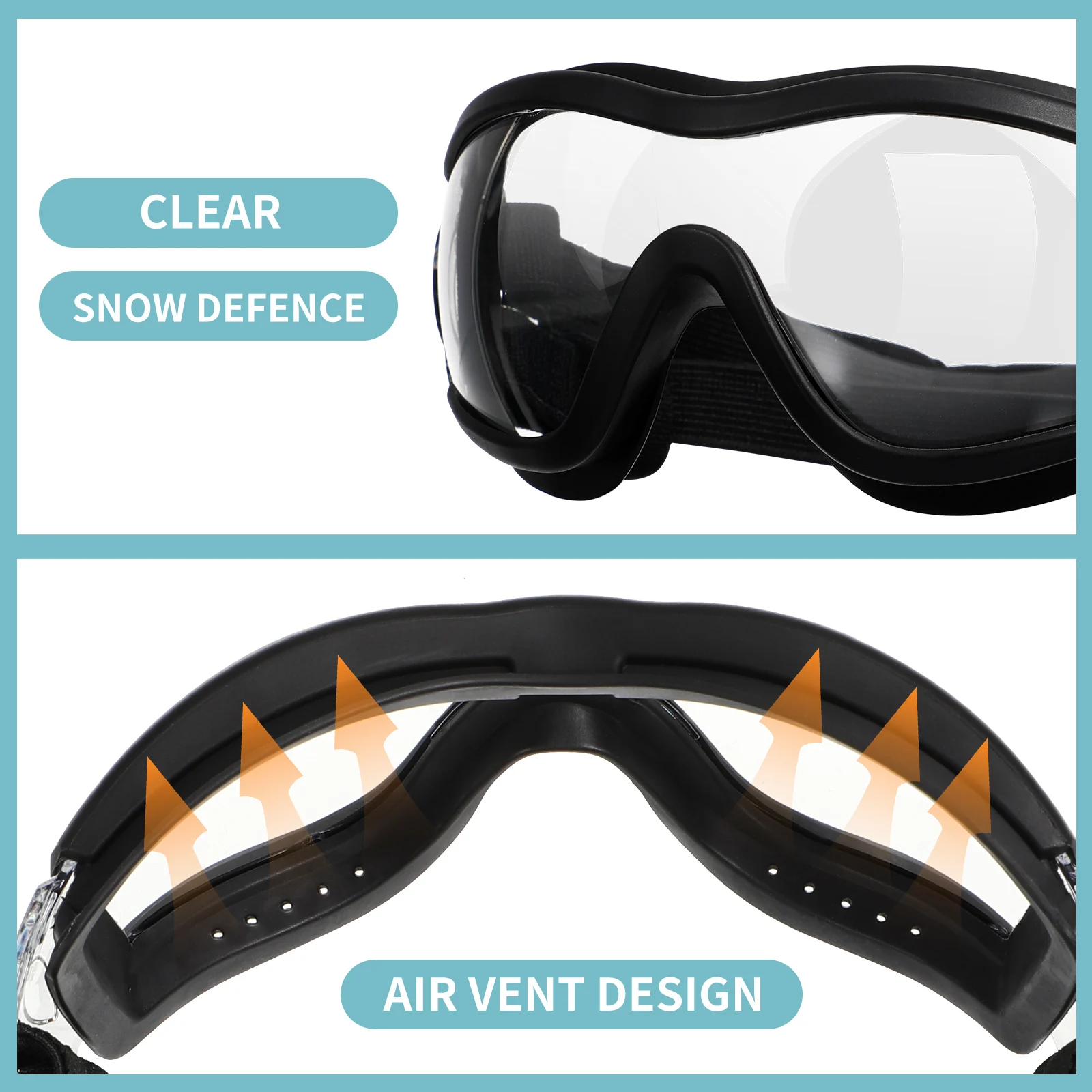 

Dog Eye Goggles Outdoor Protective Wear Wind Snow Proof Uv Resistant Lightweight Pet Goggles for Running Walking Hiking