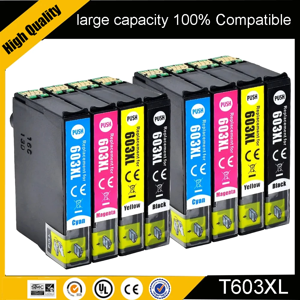 603XL 603 E03A1 T603XL Ink Cartridge For Epson T603 Expression Home XP2100 2105 3100 3105 4100 4105 2810 28302835 2850 Printer
