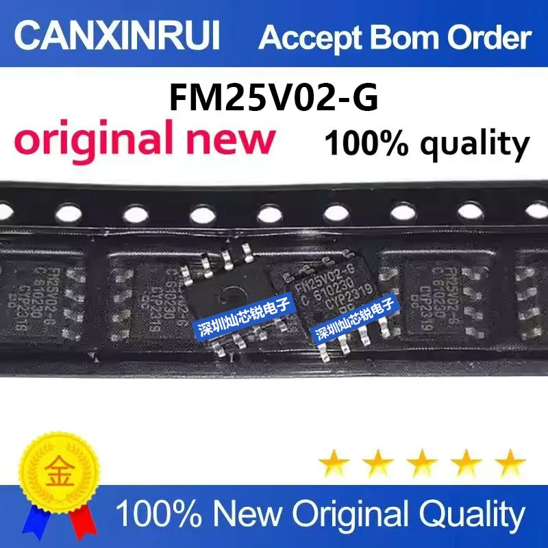 (5-100pieces)Brand new original FM25V02-G FM25V02-GTR SMD SOP8 ferroelectric memory chip
