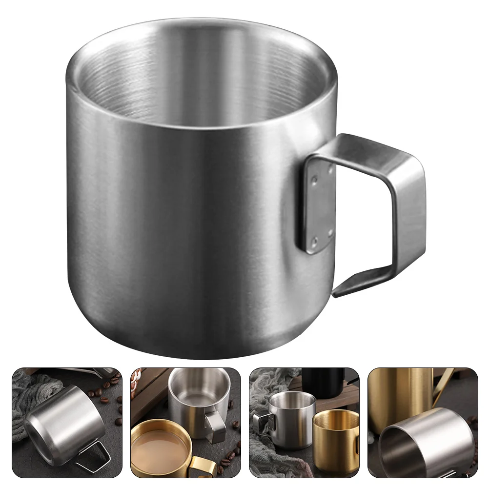 

Decorate Coffee Cup Milk Child Espresso Glasses Mug Stainless Steel Latte Serving Household Metal