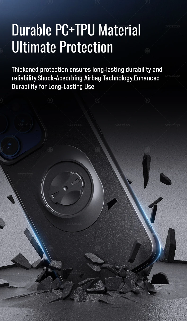 Stoßfeste Hülle für iPhone XR/11/12/13/14/15/16/17 Pro Max Schnellmontage-Telefonhülle mit Adapter für Garmin Fahrrad-Telefonhalter – Detail 4