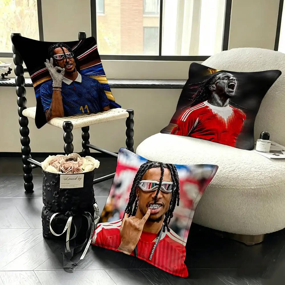 King of Assists Michael Olise Various Sizes Square Pillow Case For Car Home Bedchamber Decor
