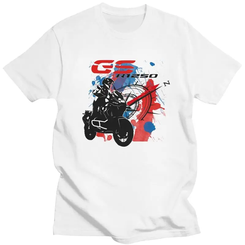

Футболка GS Motorcycle Adventure на заказ, мужская футболка из чистого хлопка, повседневные футболки, модные футболки