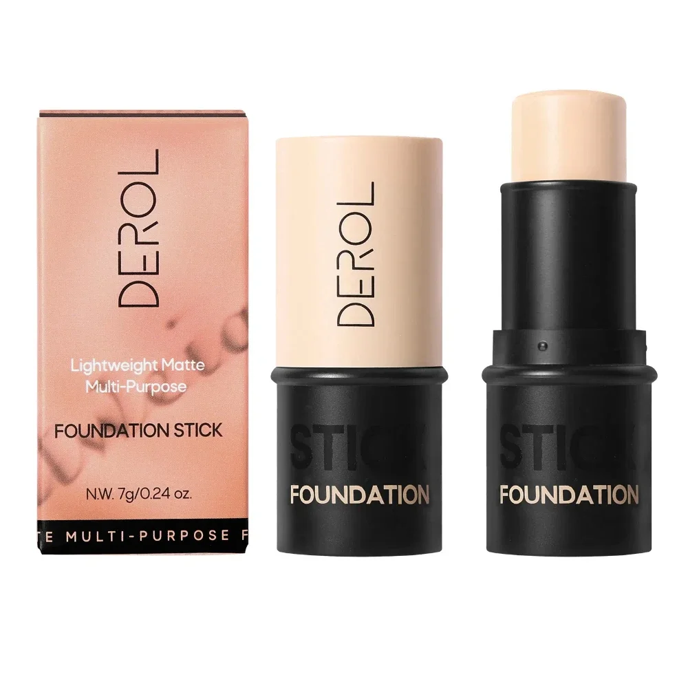 Matte Concealer Stick Moisturizing Liquid Foundation Cover Acne Eye Dark Circle Modify Skin Tone Face Primer Base Makeup