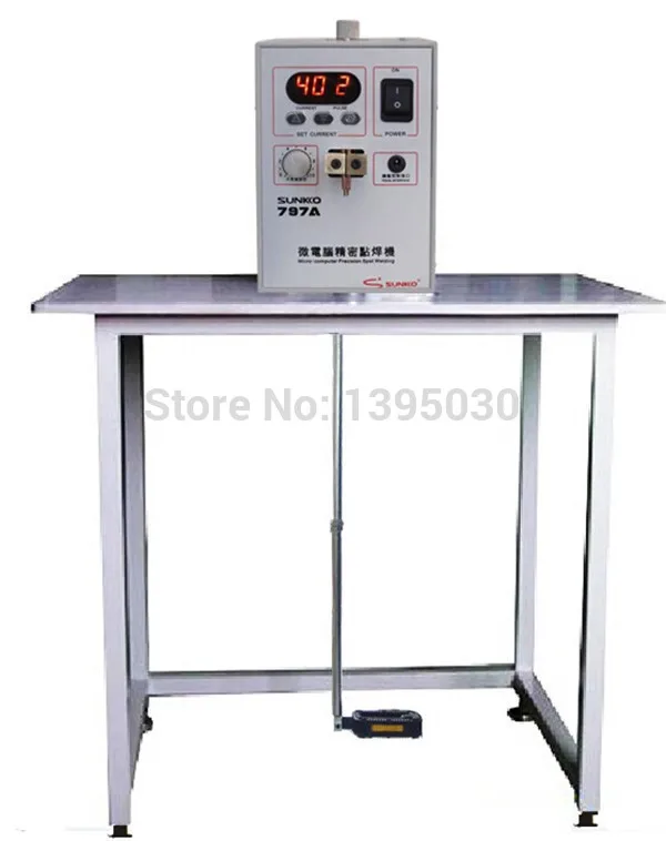 220V SUNKKO 797A Micro-computer Precision Spot Welding Machine Pulse Digital Display Pedal Control Battery Spot Welder