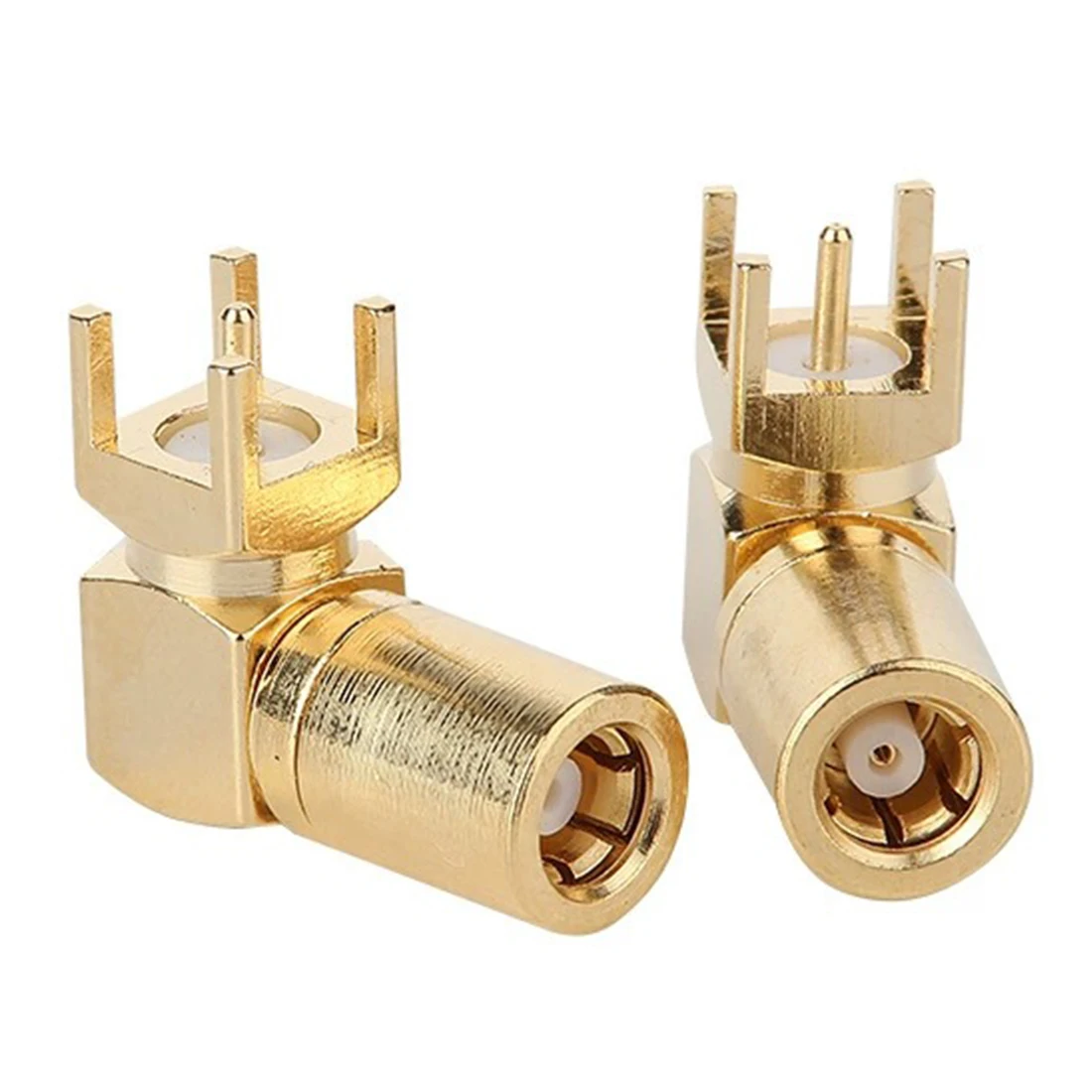 1pc SMB Female Jack RF Coax Connector PCB Mount Right Angle Goldplated Wholesale Welding Terminal  New