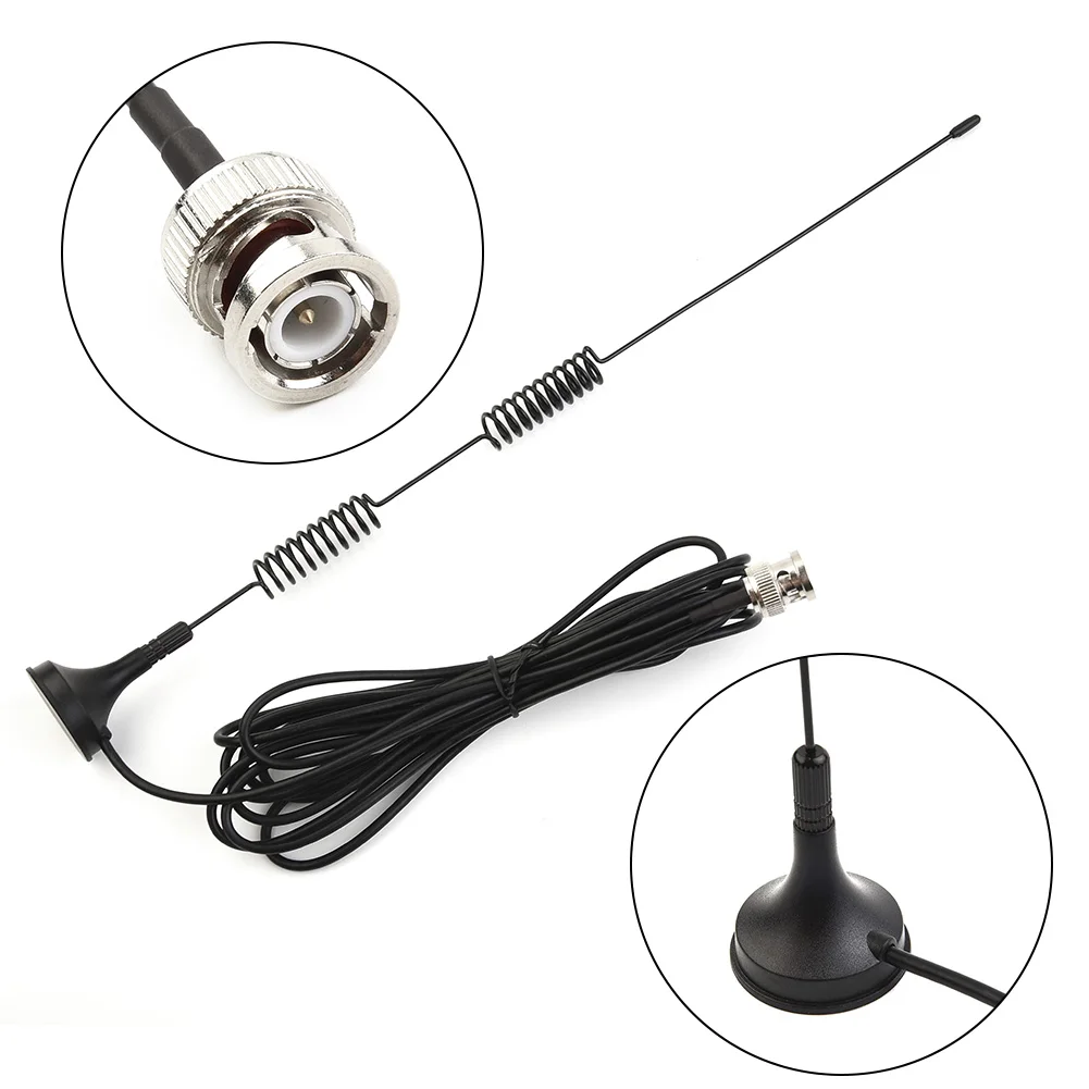 VHF UHF Ham Radio Antenna Amateur Radio Mobile Radio Scanner Antenna BNC Male Connector Magnetic Base Mounting