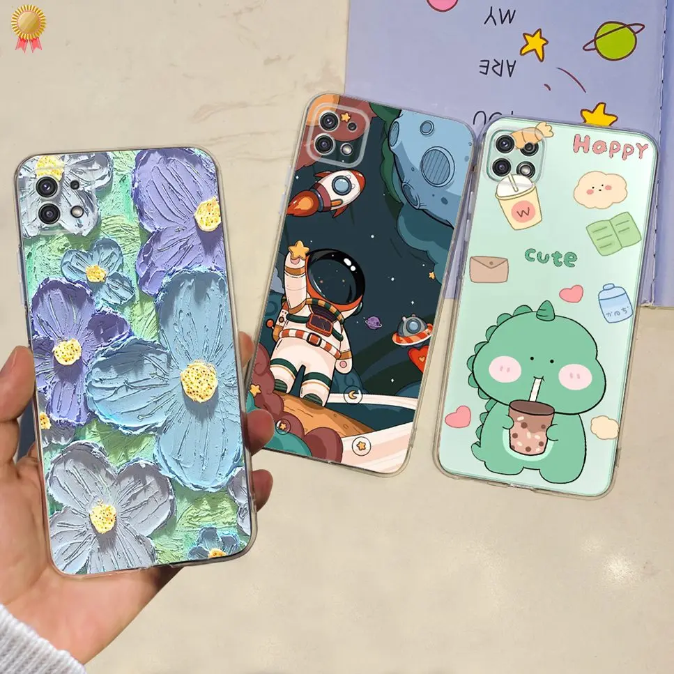 For Samsung Galaxy A22 S A22S 5G Case Silicone Cartoon Soft Protective Back Cover For Samsung A 22 A22 A22S 5G Phone Case Funda