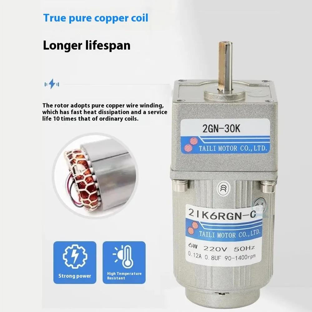 250W 마이크로 AC 모터 키트 110V 220V 기어 모터 속도 정방향 및 역방향 컨트롤러 + 단상 비동기 모터 50/60hz ForCNC