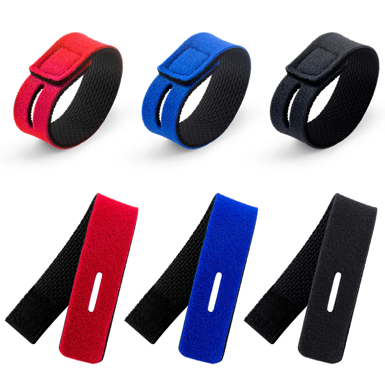 

12pcs Fishing Rod Holder Pole Belt Straps Elastic Adjustable Neoprene Tie Magic Wrap Band Pole Holder Storage