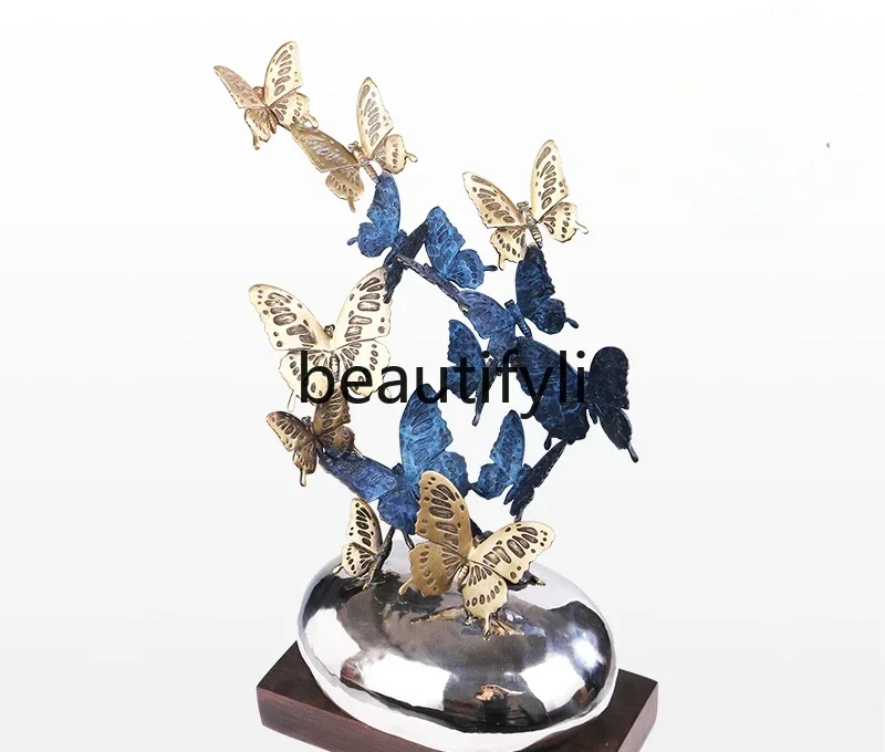 

Copper butterfly ornament New Chinese decoration