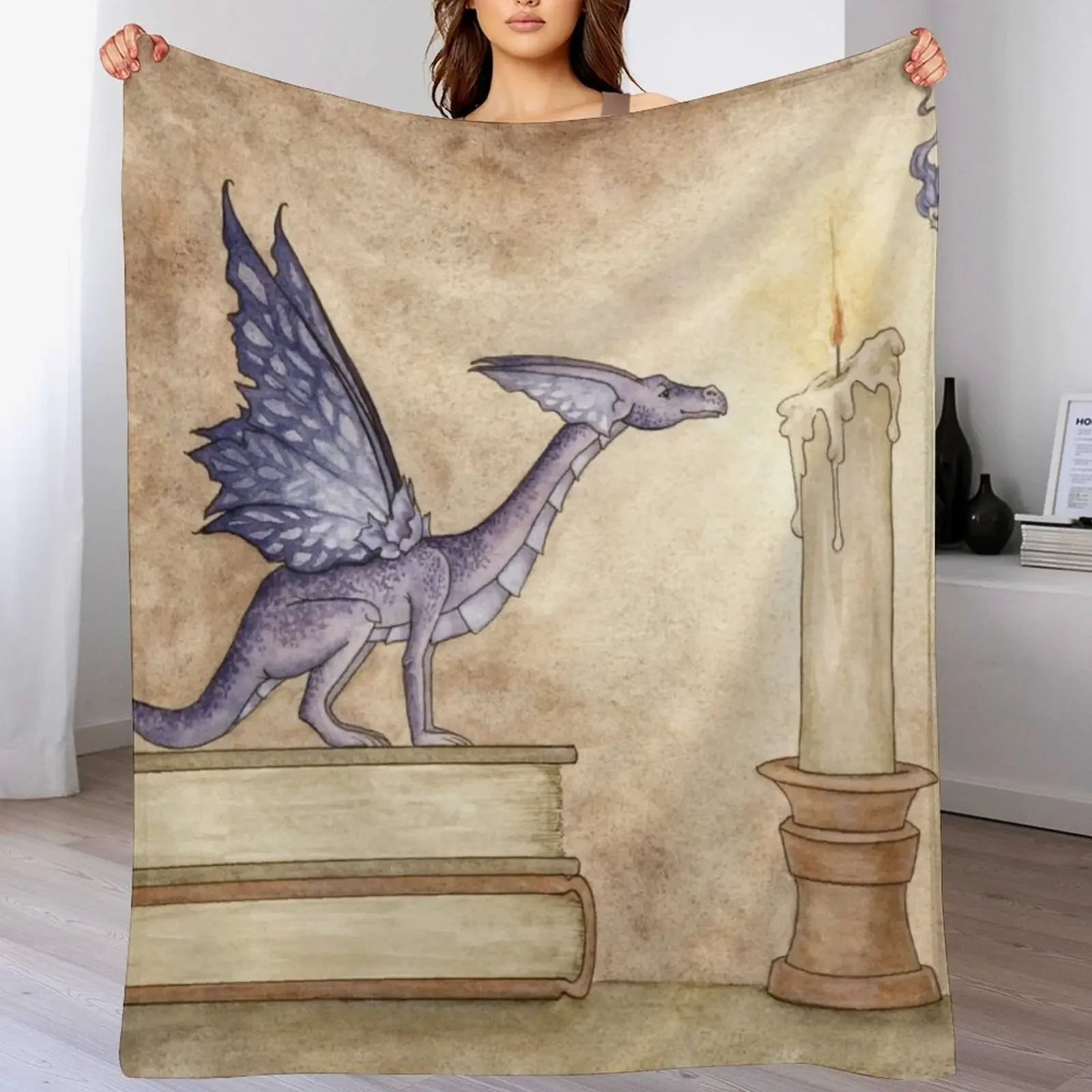 

Night Reading Throw Blanket Lightweight Cozy Blanket for Bed Sofa