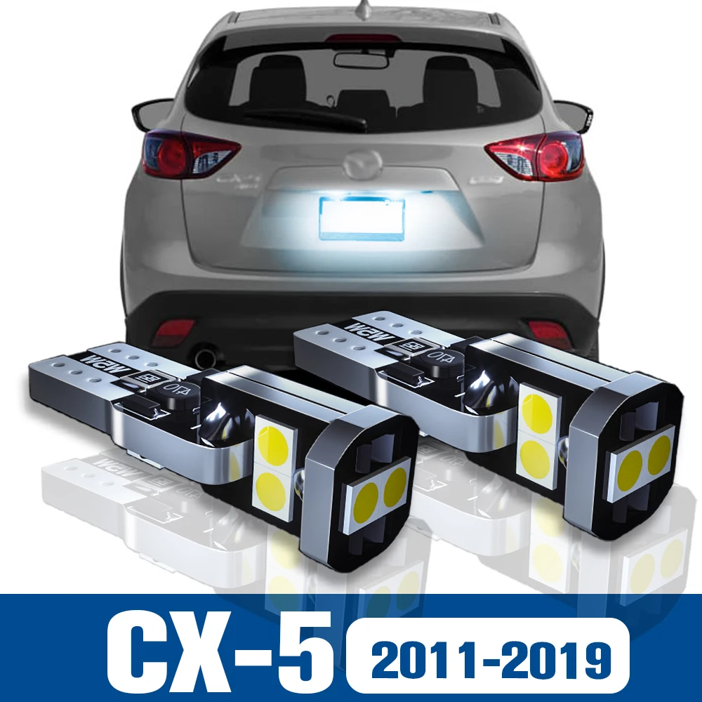 

2x LED License Plate Light Lamp Accessories Canbus For Mazda CX-5 CX 5 CX5 KE GH KF 2011 2012 2013 2014 2015 2016 2017 2018 2019