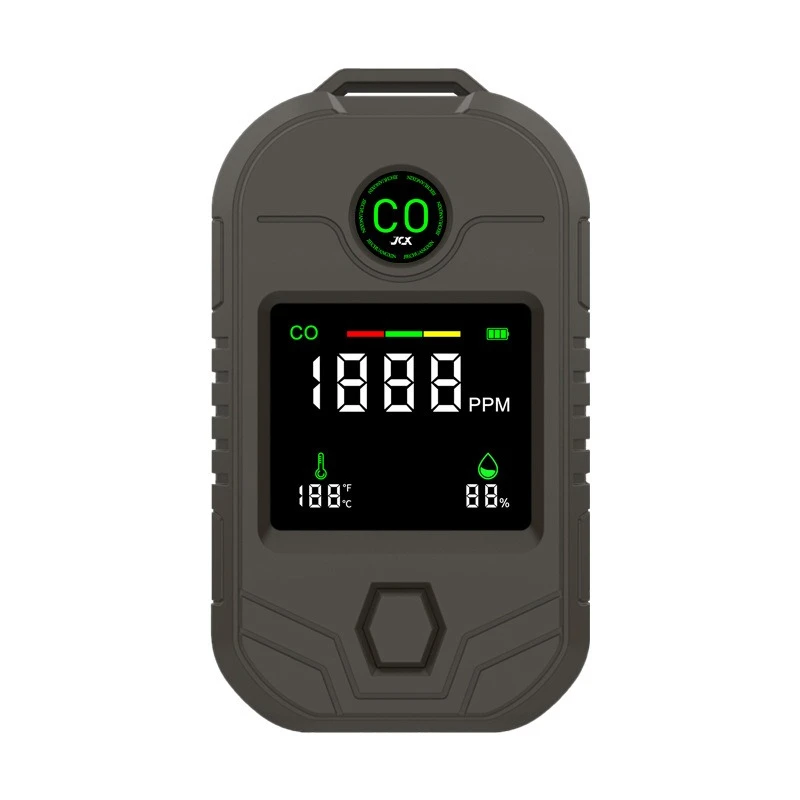 

Portable carbon monoxide detector temperature and humidity long battery life CO alarm flashlight four-in-one long battery life