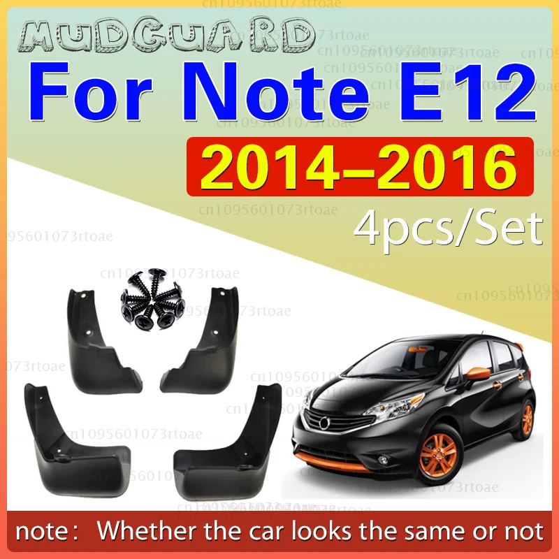 

Car Splash Guard Mud Flap Dirtboard Fender For Nissan NOTE E12 2014 - 2016 2015 Mudflaps Splash Guards Mud Flap Mudguards