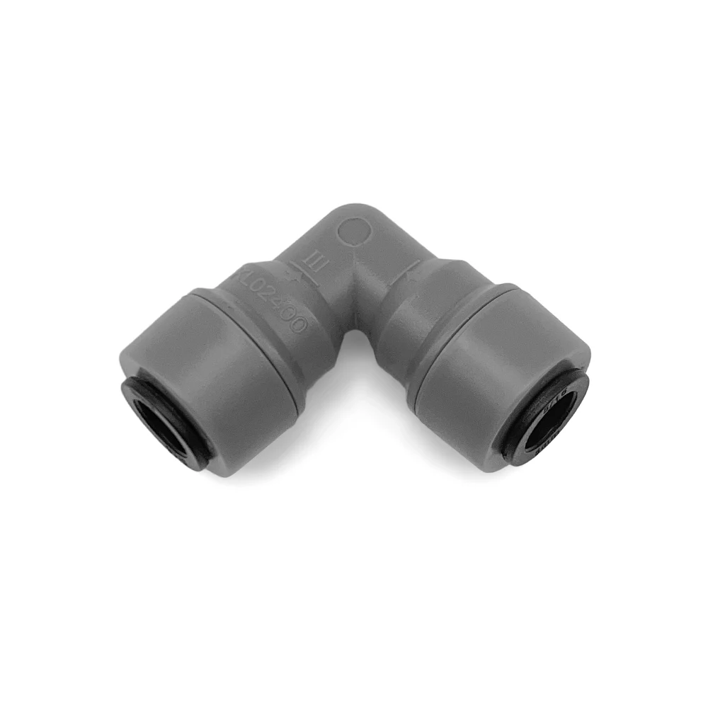 KegLand DuoTight Conector de manguera de tubo rápido de plástico Accesorios de empuje Unión de empuje para conectar Cerveza de codo de 8 mm