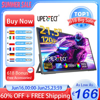 UPERFECT 21.5” 120HZ Portable Monitor Large Gaming Display With HDMI Type C External Screen For Laptop Steamdeck  MacBook  Phone