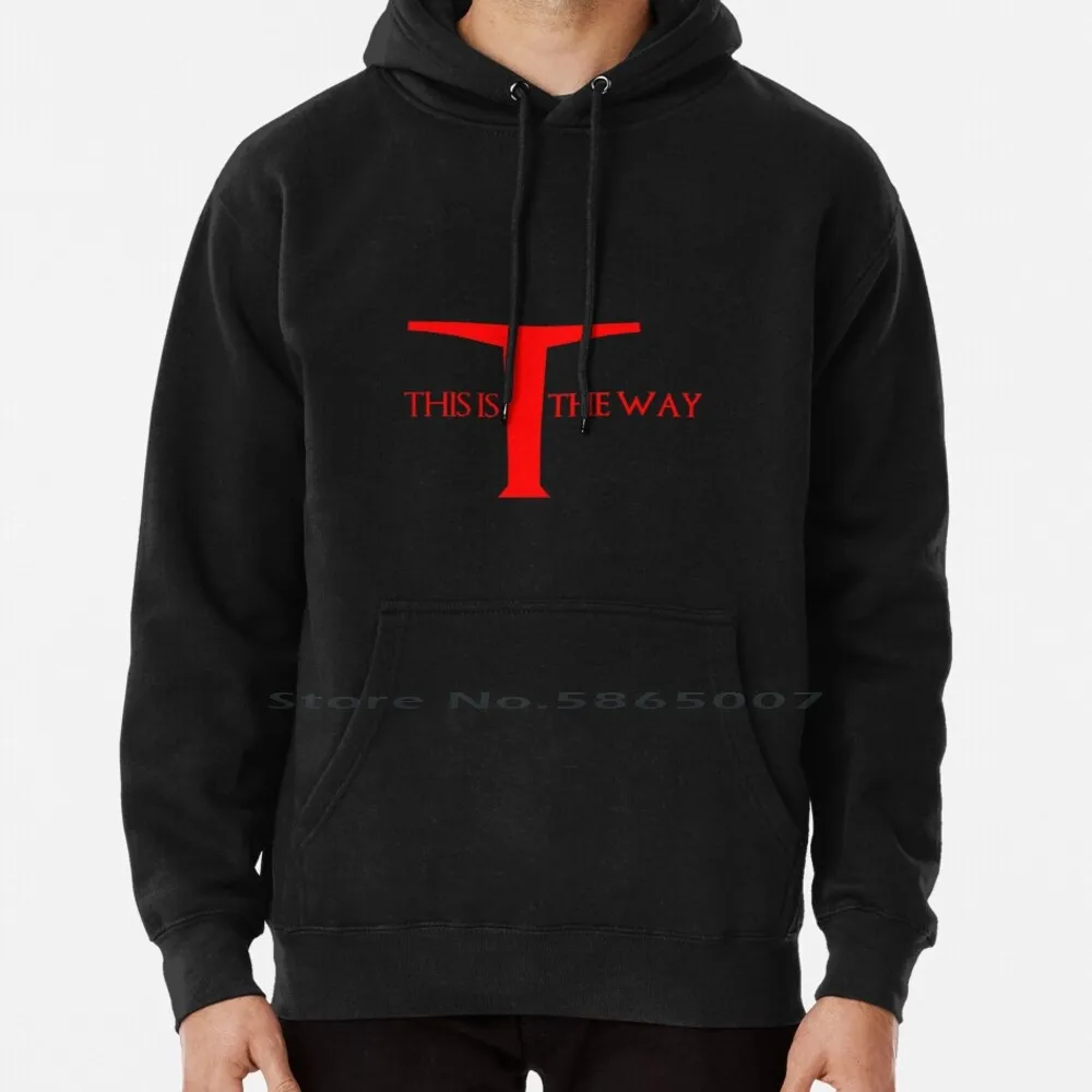 This Is The Way Hoodie Sweater 6xl Cotton Visor Mando Boba Fett Jango Way Bounty Hunter Abstract Pattern Baby Meme Cool Cute