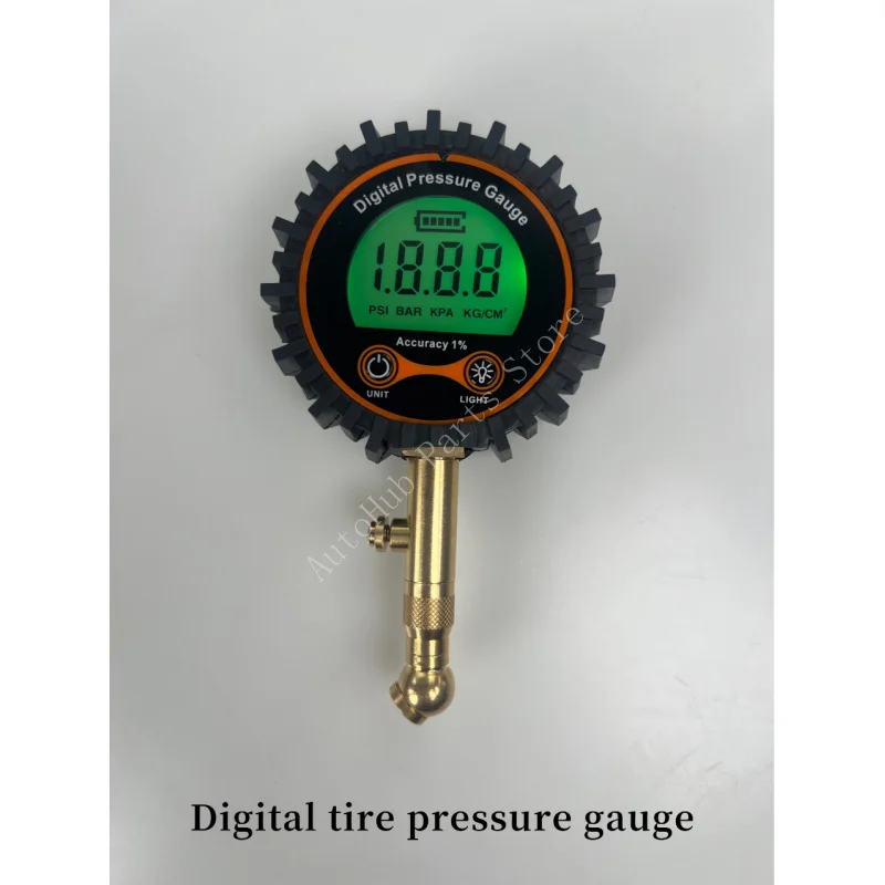 

2PCS Digital Tire Pressure Gauge with Copper Nozzle LCD Display High Precision PSI
