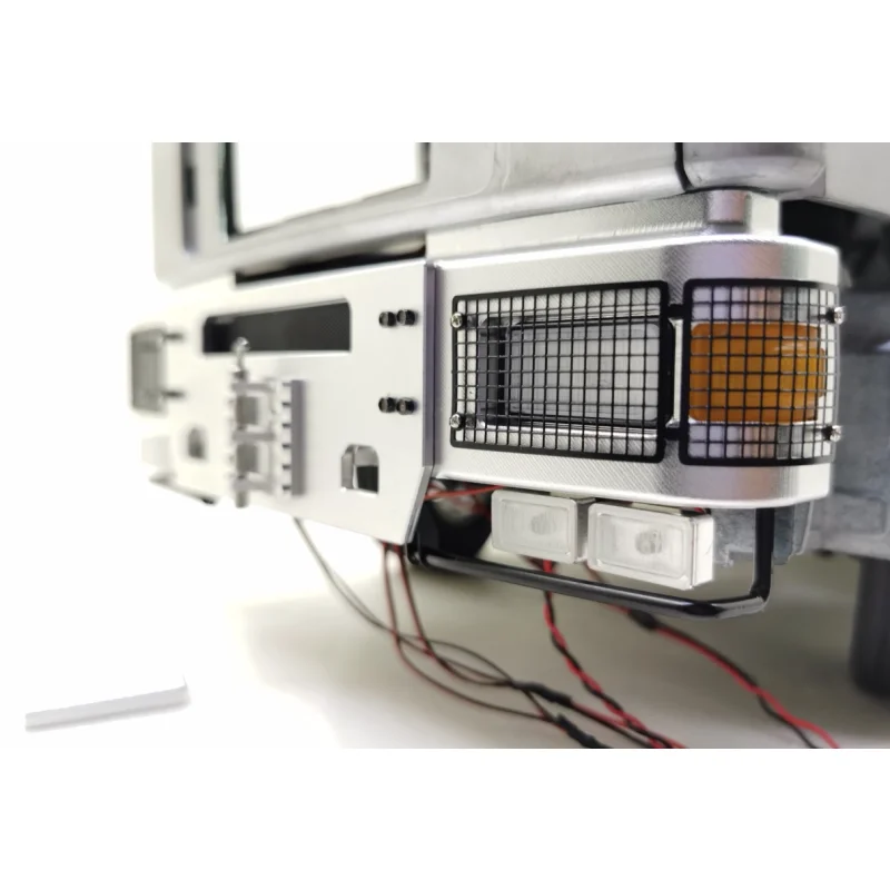 RC 1/14 Metal Front Bumper Guard for Tamiya Hydraulic Excavator Loader Dump Truck for SCANIA MAN VOLVO Trailer Tipper DIY Parts
