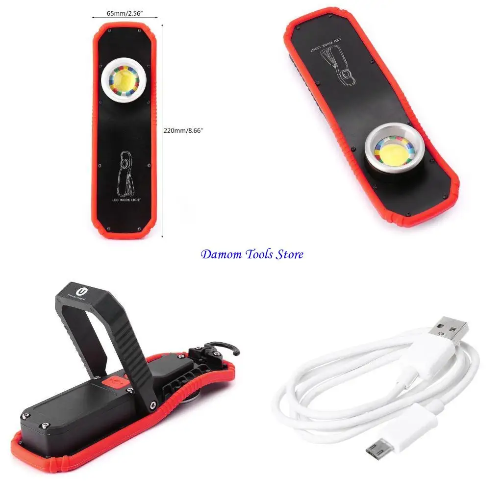 57BE مصباح يدوي يدور قاعدة مشرق ميكانيكي السيارات أضواء فلاش في حالات الطوارئ 60W المنزل