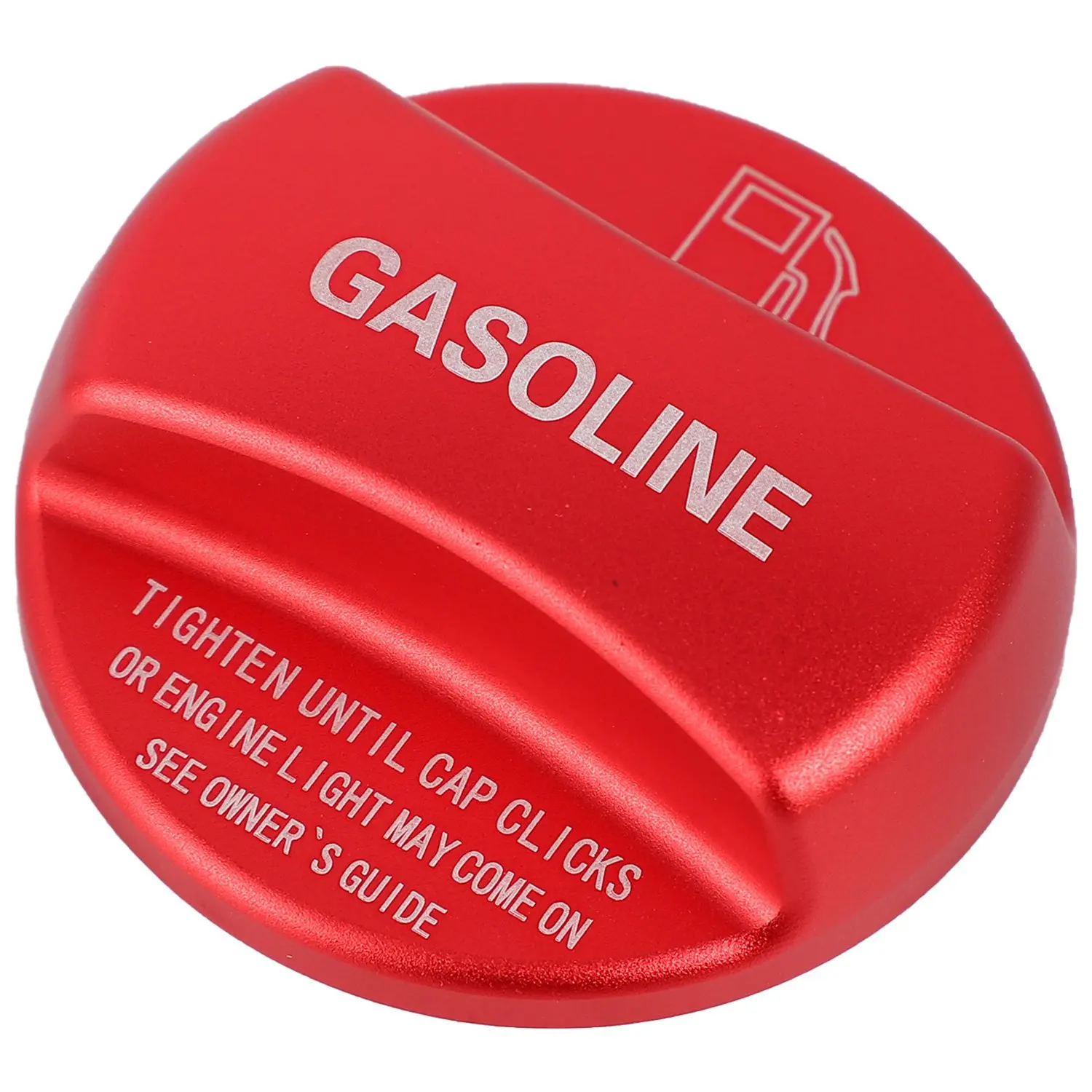 Aluminum Alloy Fuel Tank Cap Cover Trim For Bmw X1 X2 X3 X4 X5 X6 F10 F15 F16 F25 F26 F30 F34 F35 F48 F47 G30 G38(Red Gasoline)