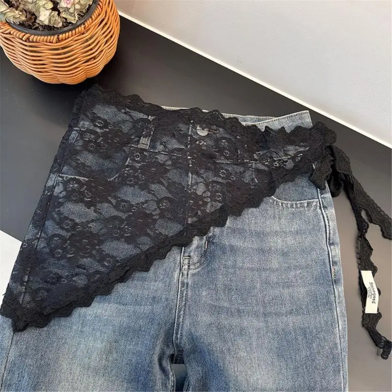 y3neターバンレースヘッドスカーフヒップスカーフエレガントバンダナヒップカバー楽しい写真小道具