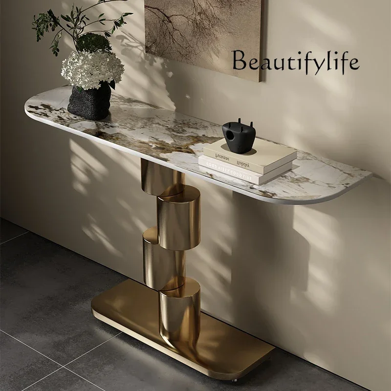 decoración Luxury Storage Corner Table Modern Simple Nordic Hallway Console Tables Senior Unique Muebles De Sala Living Room Fur