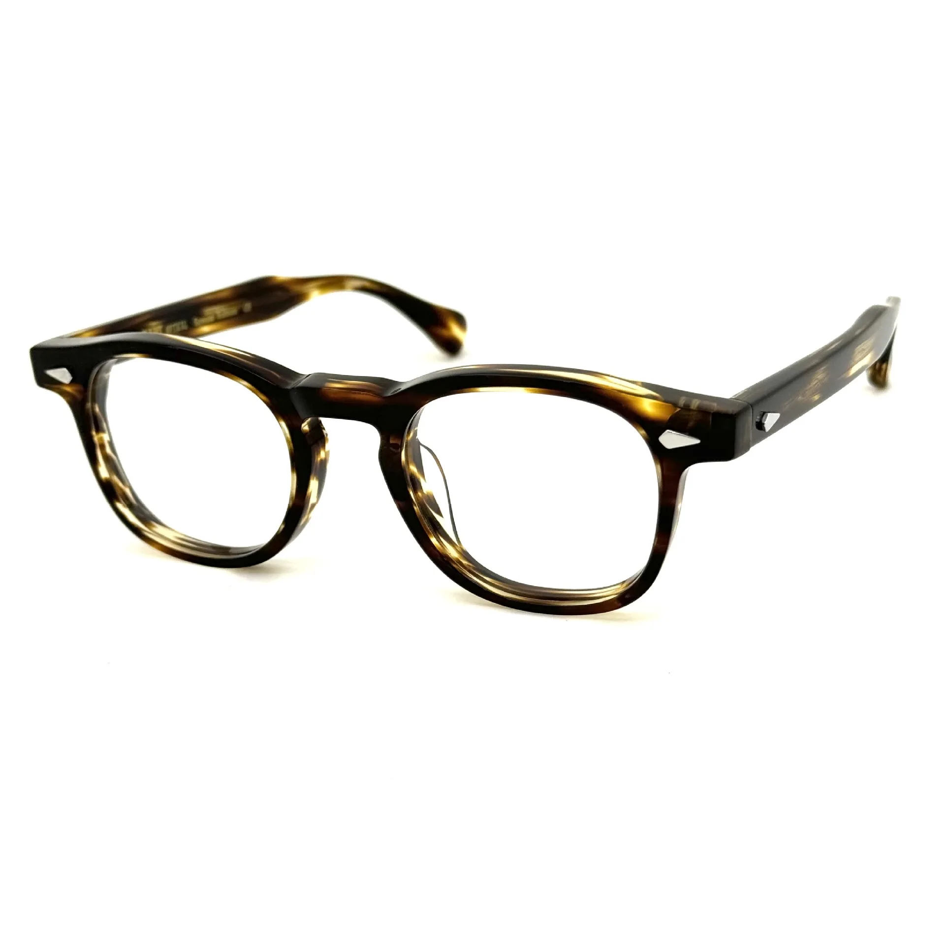 

49mm Belight Optical Italy Thicken Acetate Handmade Craft Retro Vintage Acetate Eyeglasses RX-able 504