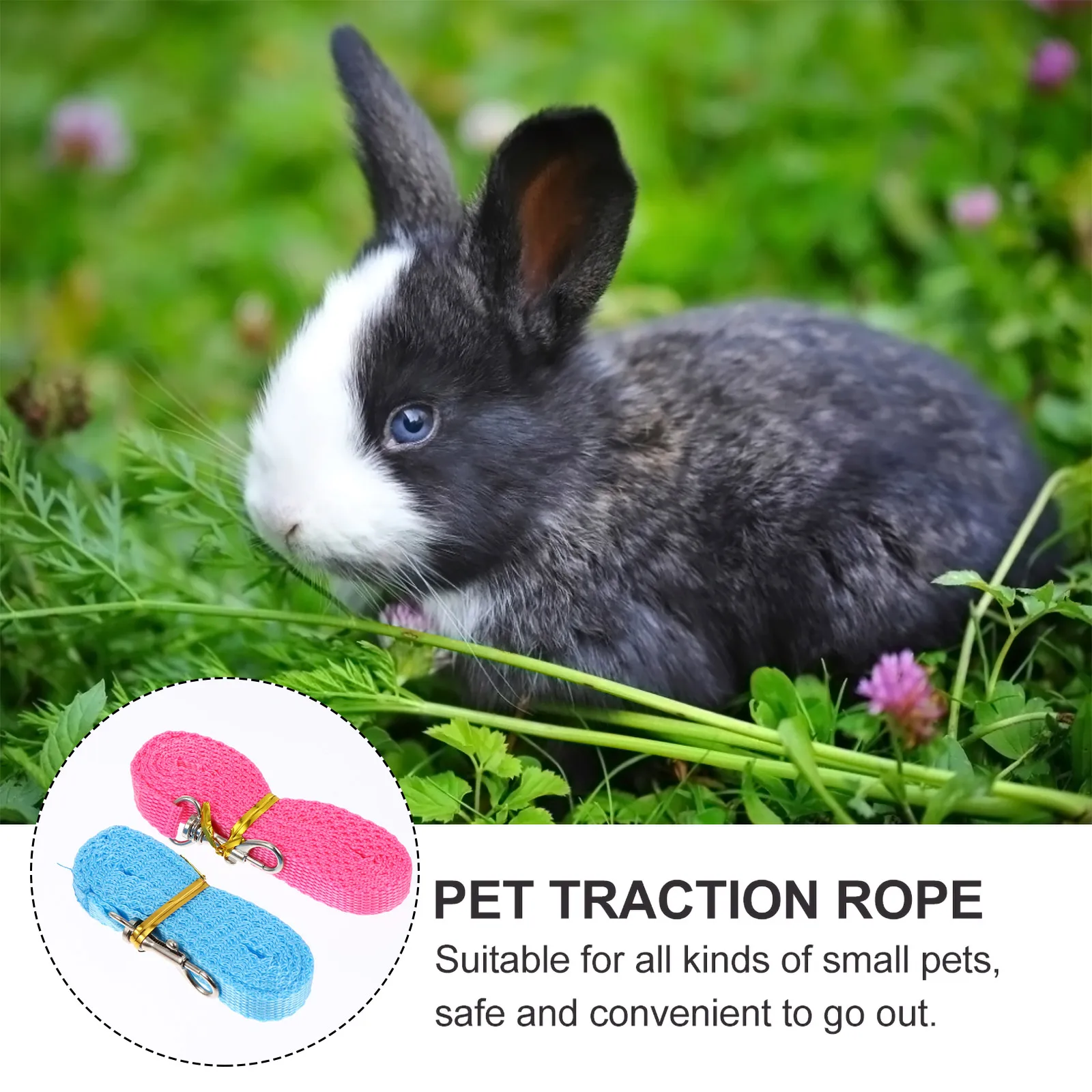 

4 Pcs Pet Leash Bunny Vest Guinea Pig and Harness Mesh Summer Rabbit Hamster Outdoor Kitten